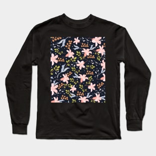 Flowers Panttern Long Sleeve T-Shirt